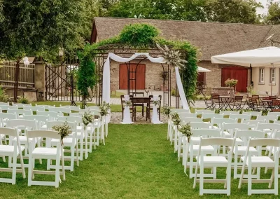 Freie Trauung im Freien der Hochzeitslocation -Schleifmühle Rußheim Eventlocation